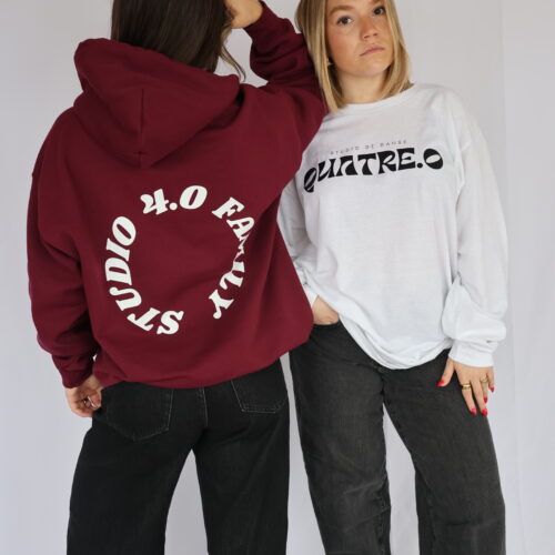Hoodie bourgogne Studio 4.0