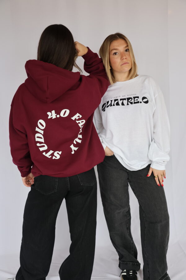 Hoodie bourgogne Studio 4.0